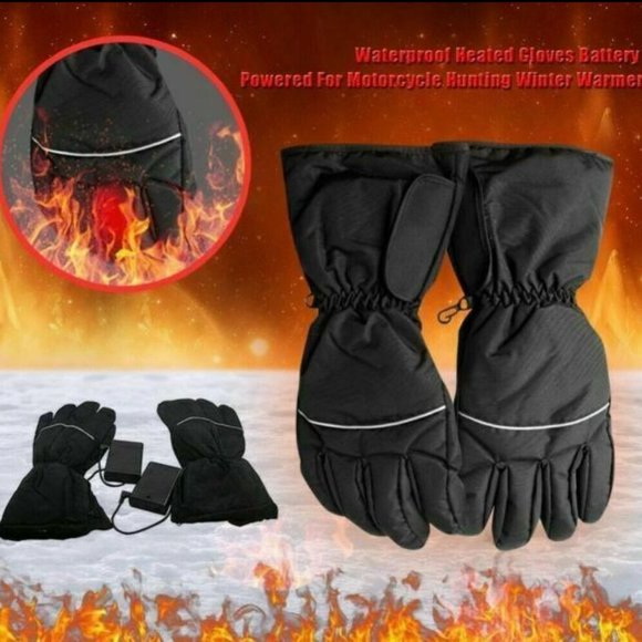 UNISEX LARGE HEATED OUTDOOR WINTER GLOVES - Picture 1 of 7